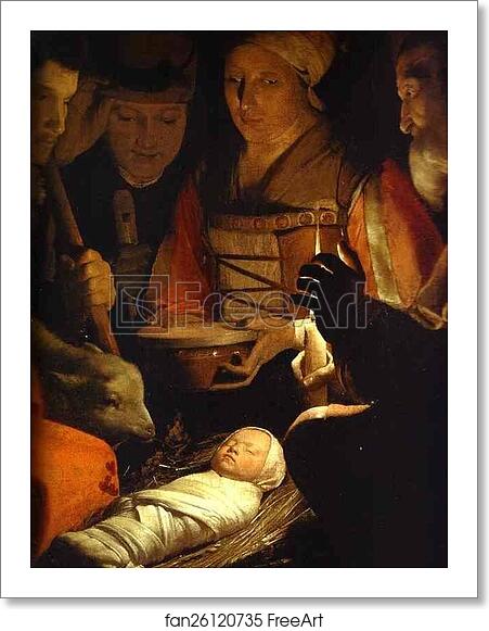 Free art print of The Adoration of the Shepherds. Detail by Georges De La Tour Free art print of The Adoration of the Shepherds. Detail by Georges De La Tour