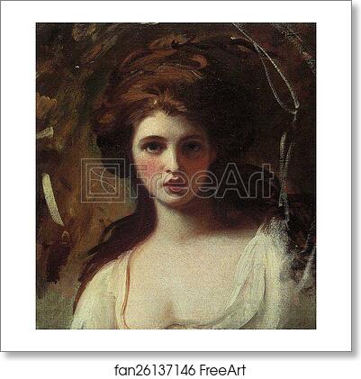 Free art print of Study of Emma Hart as Circe by George Romney