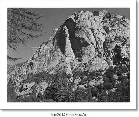 Free art print of North Dome, Kings River Canyon, Kings River Canyon (Proposed as a national park), California, 1936. Photographs of National Parks and Monuments, compiled 1941 - 1942, documenting the period ca. 1933 - 1942. by Ansel Adams (1902-1984) Free art print of North Dome, Kings River Canyon, Kings River Canyon (Proposed as a national park), California, 1936. Photographs of National Parks and Monuments, compiled 1941 - 1942, documenting the period ca. 1933 - 1942. by Ansel Adams (1902-1984)