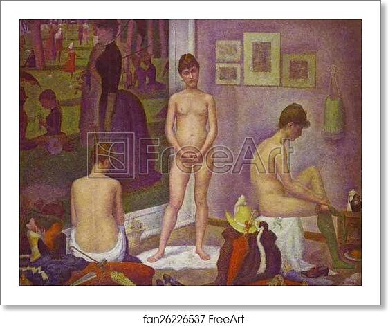 Free art print of Models by Georges Seurat Free art print of Models by Georges Seurat