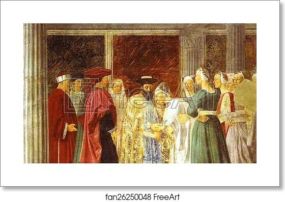 Free art print of Legend of the True Cross: the Queen of Sheba Meeting with Solomon by Piero Della Francesca Free art print of Legend of the True Cross: the Queen of Sheba Meeting with Solomon by Piero Della Francesca