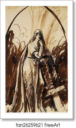 Free art print of Mater Dolorosa by George Romney