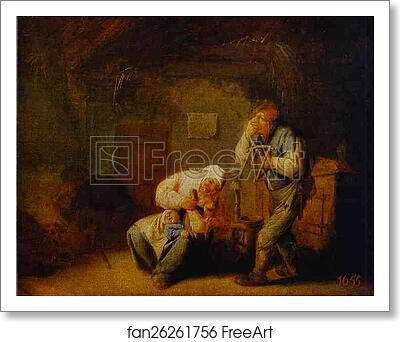 Free art print of Sense of Smell by Adriaen Van Ostade Free art print of Sense of Smell by Adriaen Van Ostade