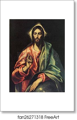 Free art print of Saviour by El Greco