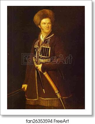 Free art print of Self-portrait in a Suit of a Caucasian Warrior by Alexander Orlowski