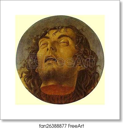 Free art print of Head of St. John the Baptist by Giovanni Bellini