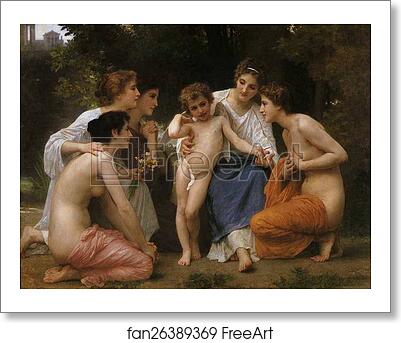 Free art print of Admiration by William-Adolphe Bouguereau