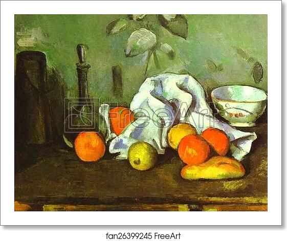 Free art print of Still Life with Fruit by Paul Cézanne Free art print of Still Life with Fruit by Paul Cézanne