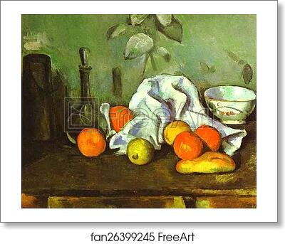 Free art print of Still Life with Fruit by Paul Cézanne