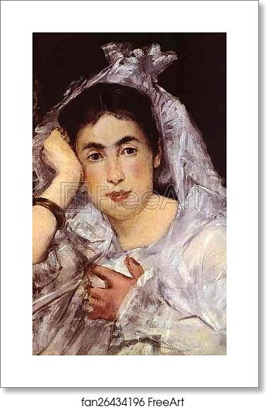 Free art print of Marguerite de Conflans Wearing a Hood by Edouard Manet