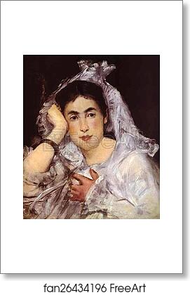Free art print of Marguerite de Conflans Wearing a Hood by Edouard Manet