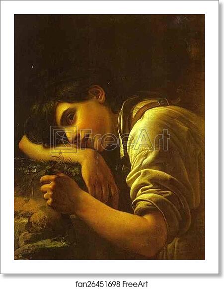 Free art print of Young Gardener by Orest Kiprensky Free art print of Young Gardener by Orest Kiprensky