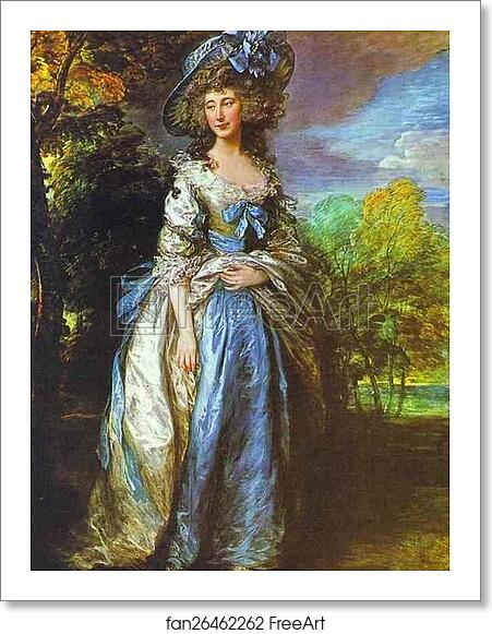 Free art print of Sophia Charlotte, Lady Sheffield by Thomas Gainsborough