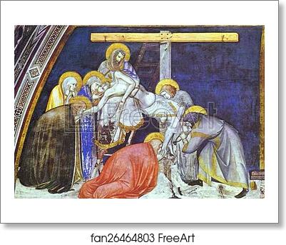 Free art print of The Deposition by Pietro Lorenzetti