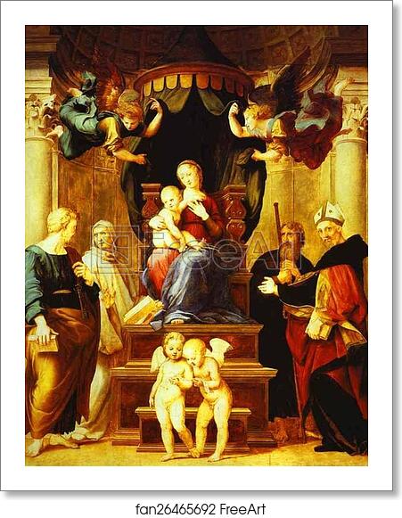 Free art print of Madonna with the Baldachino by Raphael Free art print of Madonna with the Baldachino by Raphael