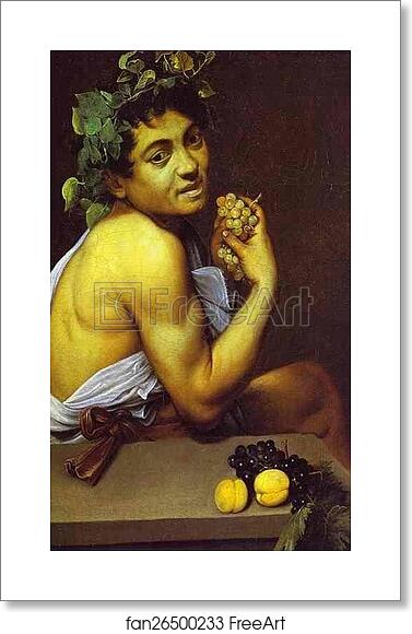 Free art print of Self-Portrait as Sick Bacchus by Caravaggio