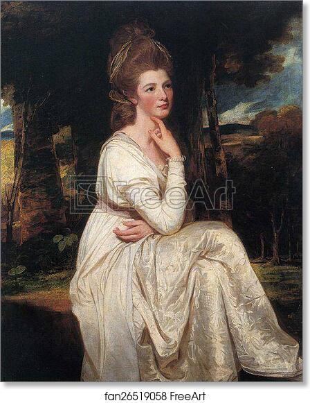Free art print of Elizabeth, Countess of Derby by George Romney