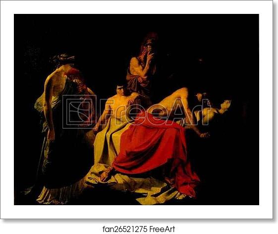 Free art print of Achilles Lamenting the Death of Patroclus by Nikolay Gay Free art print of Achilles Lamenting the Death of Patroclus by Nikolay Gay