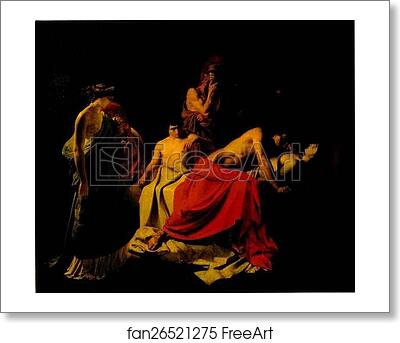 Free art print of Achilles Lamenting the Death of Patroclus by Nikolay Gay