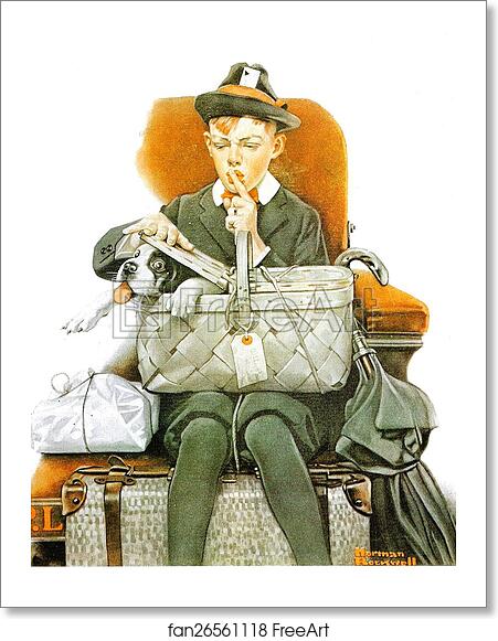Free art print of Travelling Campanions by Norman Rockwell Free art print of Travelling Campanions by Norman Rockwell