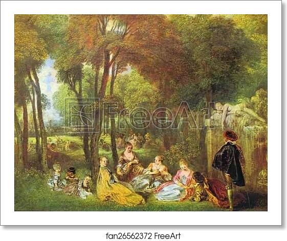 Free art print of Les Champs-Elysées by Jean-Antoine Watteau Free art print of Les Champs-Elysées by Jean-Antoine Watteau