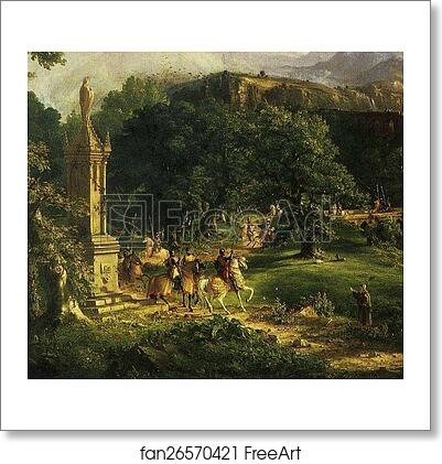 Free art print of The Departure. Detail by Thomas Cole