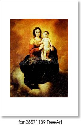 Free art print of Madonna in the Clouds by Bartolomé Esteban Murillo