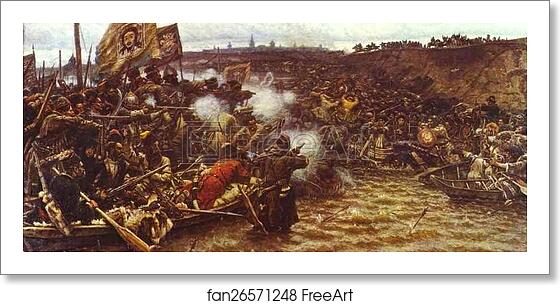 Free art print of The Conquest of Siberia by Yermak by Vasily Surikov Free art print of The Conquest of Siberia by Yermak by Vasily Surikov