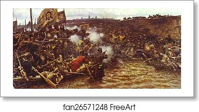 Free art print of The Conquest of Siberia by Yermak by Vasily Surikov