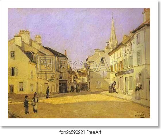 Free art print of Square in Argenteuil (rue de la Chaussée) by Alfred Sisley Free art print of Square in Argenteuil (rue de la Chaussée) by Alfred Sisley