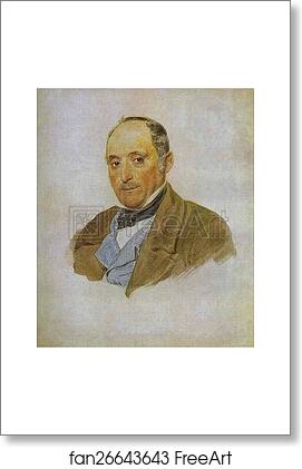 Free art print of Portrait of a Man from the Tittoni's family by Karl Brulloff