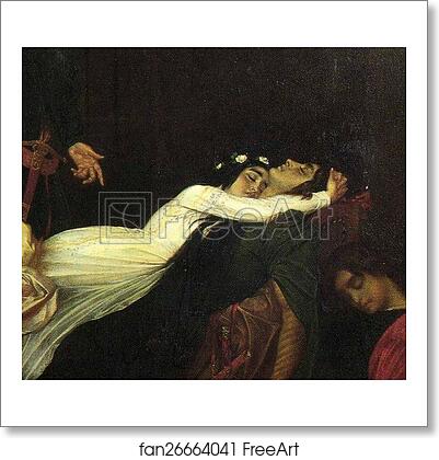 Free art print of The Reconciliation of the Montagues and Capulets over the Dead Bodies of Romeo and Juliet. Detail by Frederick Leighton Free art print of The Reconciliation of the Montagues and Capulets over the Dead Bodies of Romeo and Juliet. Detail by Frederick Leighton