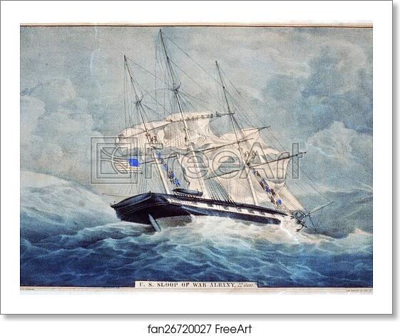 Free art print of U.S. sloop of war Albany: 22 guns. by Currier & Ives Free art print of U.S. sloop of war Albany: 22 guns. by Currier & Ives