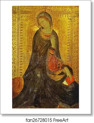 Free art print of Madonna of the Annunciation by Simone Martini