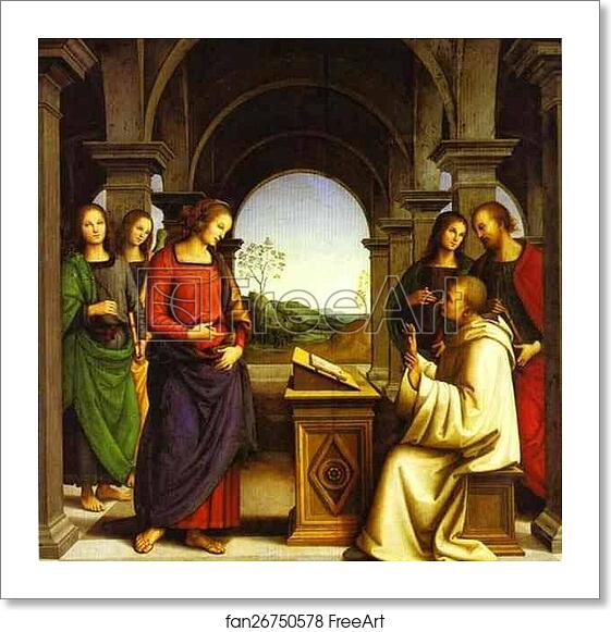 Free art print of The Vision of St. Bernard by Pietro Perugino Free art print of The Vision of St. Bernard by Pietro Perugino