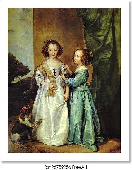 Free art print of Portrait of Philadelphia and Elizabeth Wharton by Sir Anthony Van Dyck Free art print of Portrait of Philadelphia and Elizabeth Wharton by Sir Anthony Van Dyck