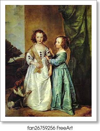 Free art print of Portrait of Philadelphia and Elizabeth Wharton by Sir Anthony Van Dyck Free art print of Portrait of Philadelphia and Elizabeth Wharton by Sir Anthony Van Dyck