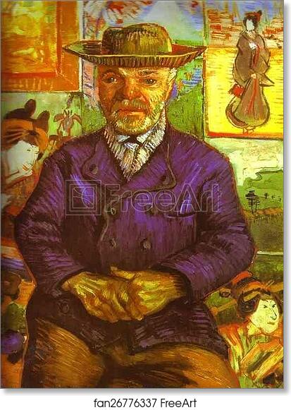 Free art print of Portrait of Père Tanguy by Vincent Van Gogh
