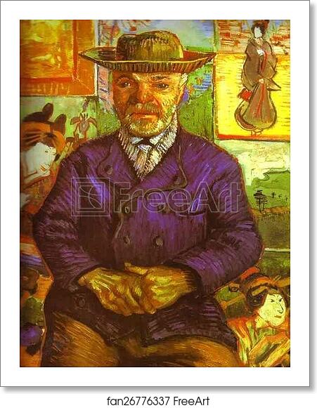 Free art print of Portrait of Père Tanguy by Vincent Van Gogh