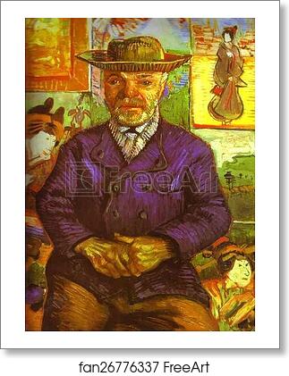 Free art print of Portrait of Père Tanguy by Vincent Van Gogh