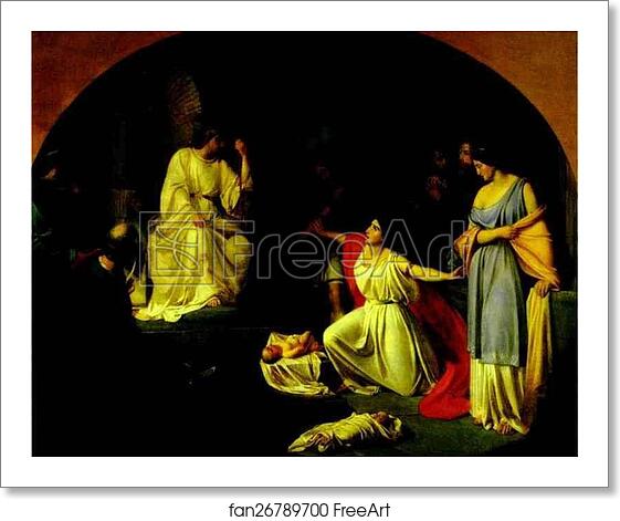 Free art print of The Judgment of King Solomon by Nikolay Gay