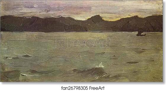 Free art print of The White Sea by Valentin Serov