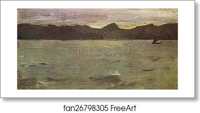 Free art print of The White Sea by Valentin Serov