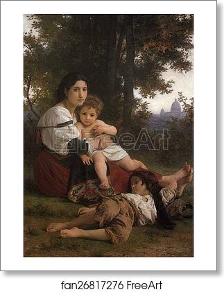 Free art print of Rest by William-Adolphe Bouguereau