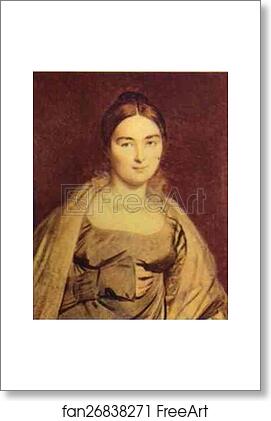 Free art print of Portrait of Madame Ingres by Jean-Auguste-Dominique Ingres