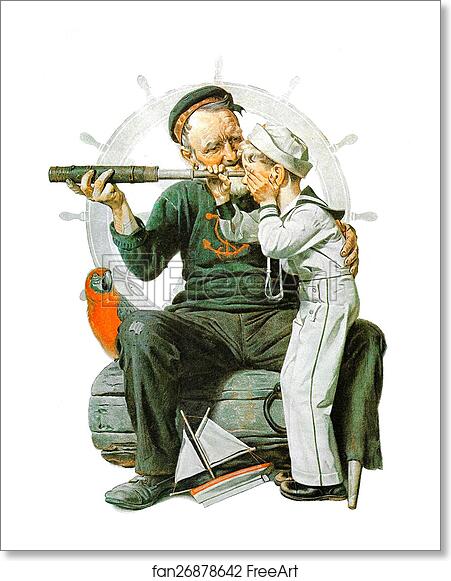 Free art print of Sailors by Norman Rockwell Free art print of Sailors by Norman Rockwell