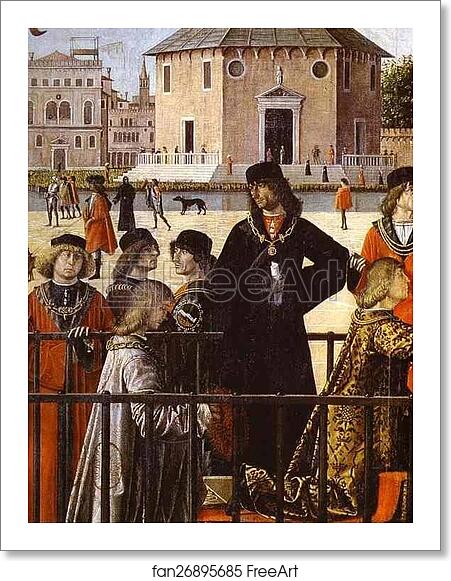 Free art print of The Legend of St. Ursula: The Arrival of the English Ambassadors. Detail by Vittore Carpaccio Free art print of The Legend of St. Ursula: The Arrival of the English Ambassadors. Detail by Vittore Carpaccio