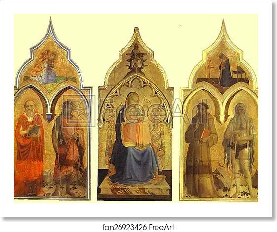 Free art print of Certosa del Galluzzo Triptych by Fra Angelico Free art print of Certosa del Galluzzo Triptych by Fra Angelico