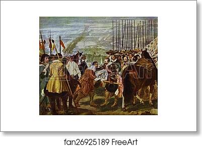 Free art print of Surrender of Breda (Las Lanzas) by Diego Velázquez