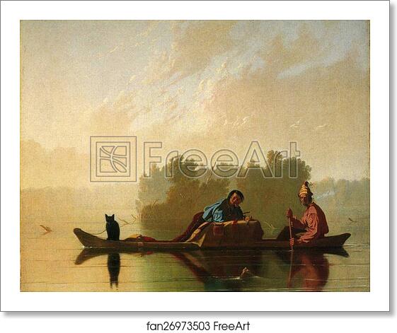 Free art print of Fur Traders Descending the Missouri by George Caleb Bingham Free art print of Fur Traders Descending the Missouri by George Caleb Bingham